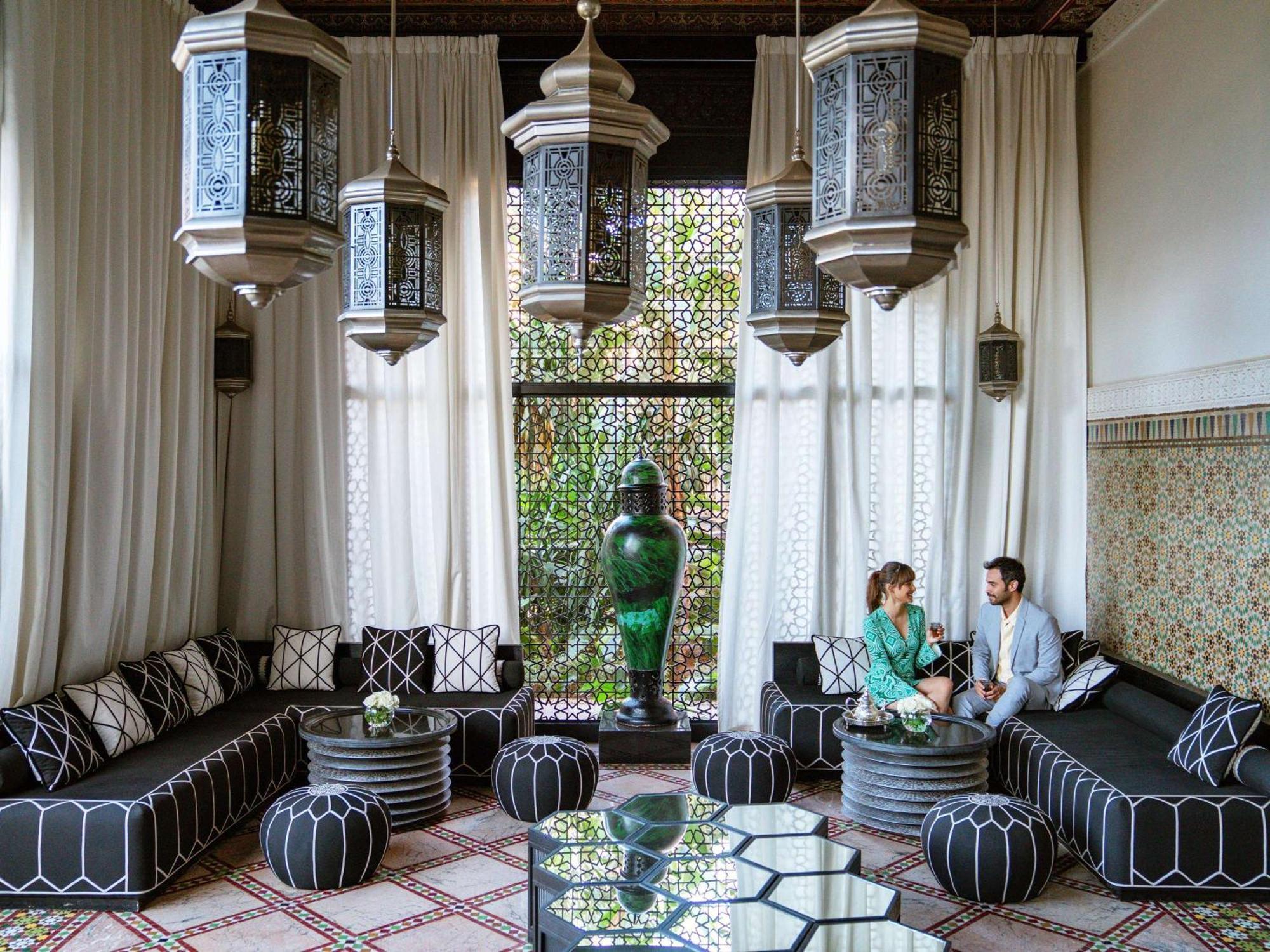 ホテル ソフィテル マラケシュ ラウンジ アンド スパ エクステリア 写真 The hotel's lobby